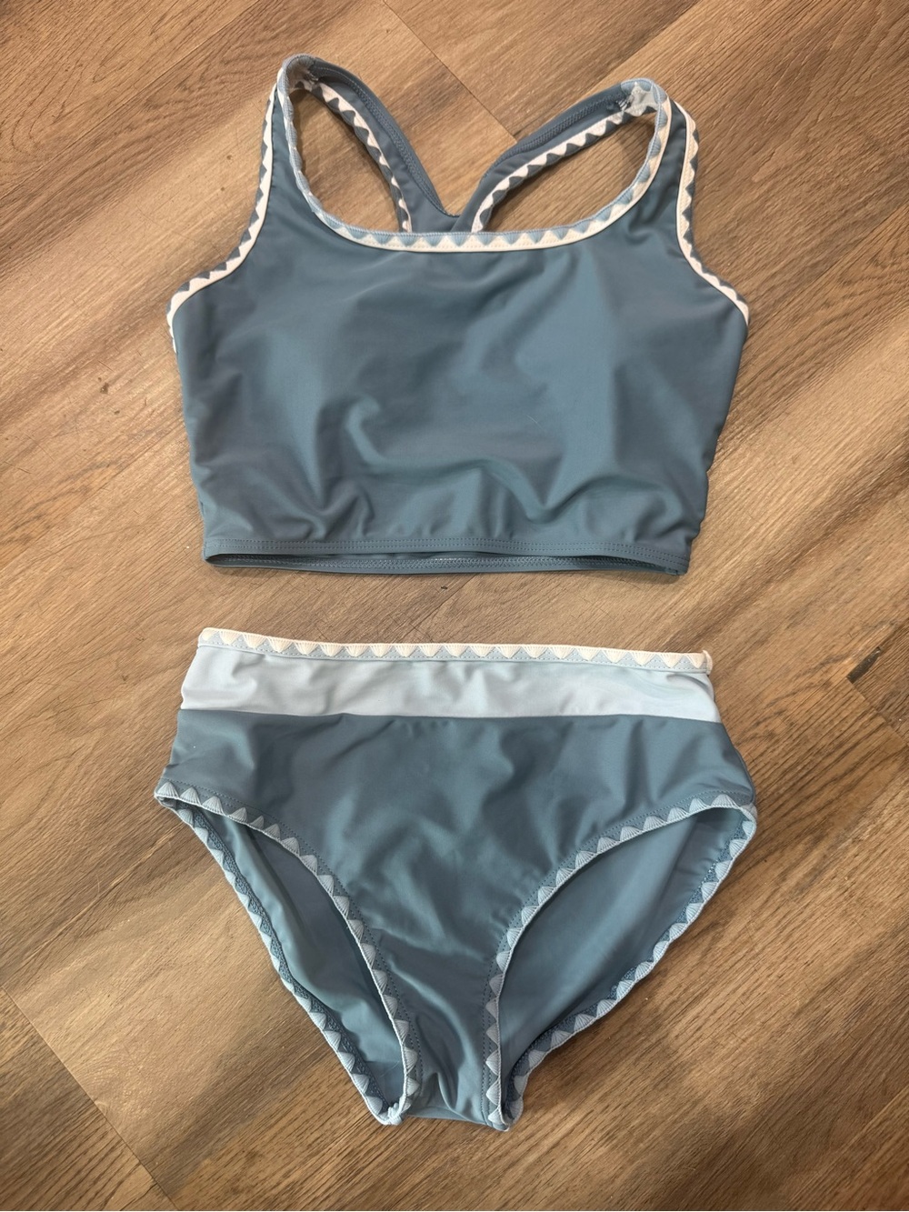 French blue tankini swim suit summer